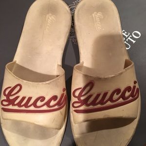 Used beach shoes